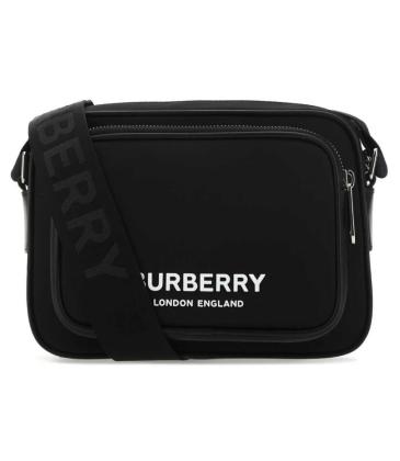Burberry Logo Printed Zip-Up Crossbody Bag 23CM #A38460