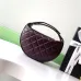 13Half-moon chain bag, retro elegant diamond pattern bag