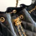 6Chanel Quilted Drawstring Bucket Bag #A45535