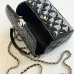 7Chanel Black patent leather box bag top quality #A45530