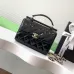 1Chanel Black patent leather box bag top quality #A45530