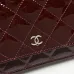 15Chanel patent leather wallet for women #A45547