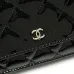 24Chanel patent leather wallet for women #A45547