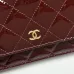 6Chanel patent leather wallet for women #A45547