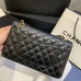 6Chanel Women's cross-body bag in black Top grade version lambskin classic flap top quality #999925121
