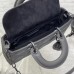3DIOR AAA+ Small Lady D-joy Bag Ultramatte Black #A36457
