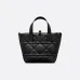 11Dior Black Quilted Leather Tote Bag #A45652