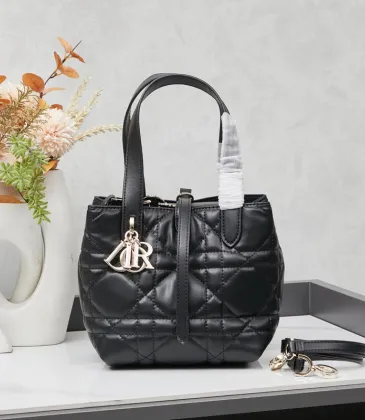 Dior Black Quilted Leather Tote Bag #A45652