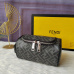 3Fendi Cylinder cosmetic bag with handle and double zipper bag #A26243