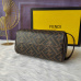 22Fendi Cylinder cosmetic bag with handle and double zipper bag #A26243