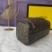 24Fendi Cylinder cosmetic bag with handle and double zipper bag #A26243