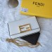 34Fendi Mini handbag with flip and snap closure Pequin fabric back and flat pocket bag #A26242