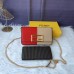 5Fendi Mini handbag with flip and snap closure Pequin fabric back and flat pocket bag #A26242