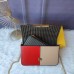 8Fendi Mini handbag with flip and snap closure Pequin fabric back and flat pocket bag #A26242