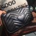 3Gucci Fashion Love heart V Wave Pattern Satchel Designer Shoulder Bag Chain Handbag Luxury Crossbody Purse Lady Tote bags With Logo #9874162