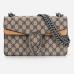 1Gucci New fashion small square bag shoulder bag women's chain-link bag (3 colors) #9129128