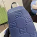 5Gucci Jumbo GG crossbody bag in blue leather Original Quality #A39600