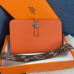 11HERMES Dogon Duo Cowhide Coin Purse Wallets #999936737