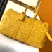 1Louis Vuitton Yellow Monogram Coated Canvas Keepall Bandouliere 50 Aged Gold Hardware for Sale #A44622