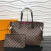 1Louis Vuitton Damier Neverfull Tote Handbag 29CM, 32CM, 40CM #A42122