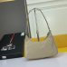 18Prada AAA+ Hobo handbags Cowhide moon shaped bag #999931346