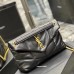 9YSL AAA leather shoulder bag Black #A35850