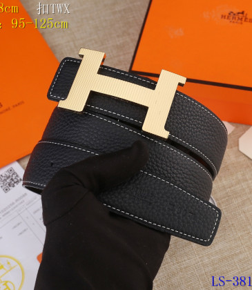 HERMES AAA+ Leather Belts W3.8cm #9129498