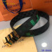 1Men's Louis Vuitton AAA+ Leather Belts W4cm #9129992