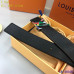 8Men's Louis Vuitton AAA+ Leather Belts W4cm #9129995
