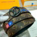 13Men's Louis Vuitton AAA+ reversible Leather Belts W4cm #9129985