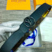 17Men's Louis Vuitton AAA+ reversible Leather Belts W4cm #9129985