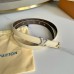 5Women's Louis Vuitton AAA+ Leather Belts 2cm #A33433