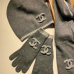 7Chanel Wool knitted Scarf and cap #999909613