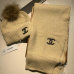 5Chanel Wool knitted Scarf and cap #999909640