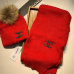4Chanel Wool knitted Scarf and cap #999909643
