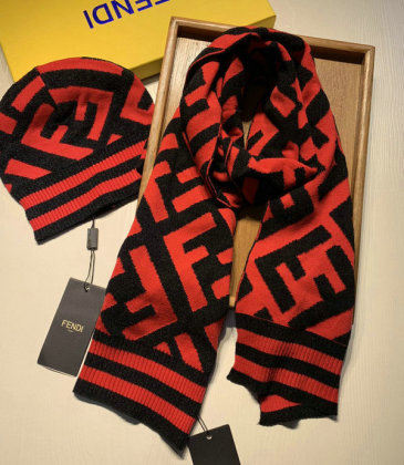 Fendi Wool knitted Scarf and cap #999909595