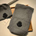 6Moncler Wool knitted Scarf and cap #999909570