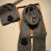 1Moncler Wool knitted Scarf and cap #999909570