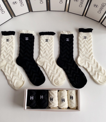 Chanel socks (5 pairs) #A31217