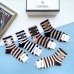 3High quality  classic fashion design cotton socks hot sell brand CHANEL socks for  women and man 5 pairs #999930296