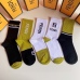 1High quality  classic fashion design cotton socks hot sell brand FENDI socks for  women and man 5 pairs #999930304