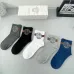 7Versace Striped Cotton Crew Socks with Logo #A45587