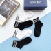 3Wholesale high quality  classic fashion design cotton socks hot sell brand Dior socks for  women and man 5 pairs #999930294