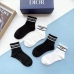 5Wholesale high quality  classic fashion design cotton socks hot sell brand Dior socks for  women and man 5 pairs #999930294