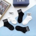 7Wholesale high quality  classic fashion design cotton socks hot sell brand Dior socks for  women and man 5 pairs #999930294