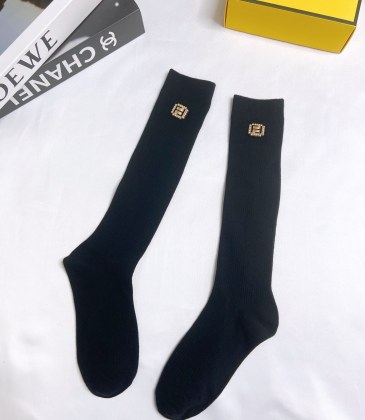 Wholesale high quality  classic fashion design cotton socks hot sell brand logo Fendi socks for women 1 pairs #999930290