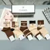 1Women's Chanel Socks in Brown and Beige #A45589