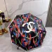 1Chanel 2024 Summer New Folding Umbrella Black Coating for Sun Protection #A38991