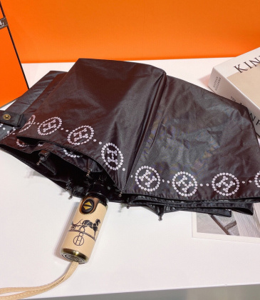 Hermes Three fold automatic folding umbrella #A34825