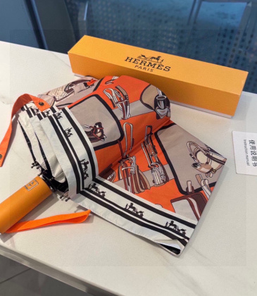 Hermes Three fold automatic folding umbrella #A34834